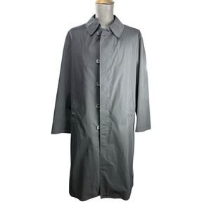 Burberry Long Trench Coat Black Zip Out Wool Liner Check Men Size 38R Medium